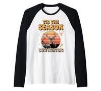 Tis The Season Bow Hunting Archery Deer Hunter Raglan Baseball Tee