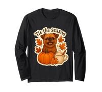 Tis The Season Brussels Griffon Dog Fall Autumn Pumpkin Cute Long Sleeve T-Shirt