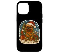 Tis The Season Brussels Griffon Dog Merry Christmas Mom Dad Case for iPhone 12/12 Pro