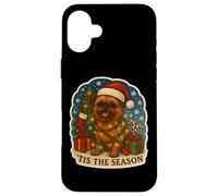 Tis The Season Brussels Griffon Dog Merry Christmas Mom Dad Case for iPhone 16 Plus