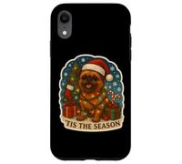Tis The Season Brussels Griffon Dog Merry Christmas Mom Dad Case for iPhone XR