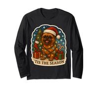 Tis The Season Brussels Griffon Dog Merry Christmas Mom Dad Long Sleeve T-Shirt