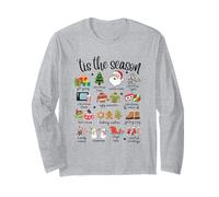 Tis The Season Christmas Santa Gingerbread Cookie Xmas Stuff Long Sleeve T-Shirt