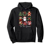 Tis The Season Christmas Santa Gingerbread Xmas Tree Pajamas Pullover Hoodie