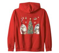 Tis The Season Christmas Tree Baking Cookies Zip Hoodie