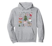 Tis The Season Christmas Tree Santa Claus Baking Cookies Pullover Hoodie