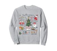 Tis The Season Christmas Tree Santa Claus Baking Cookies Sweatshirt