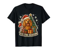 Tis The Season Cocker Spaniel Dog Merry Christmas Mom Dad T-Shirt