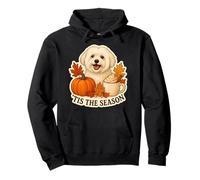 Tis The Season Coton de Tulear Dog Fall Autumn Pumpkin Spice Pullover Hoodie