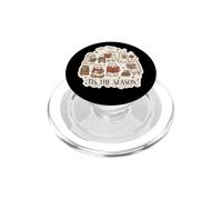 Tis The Season Cute Ghost Book Readers Fall Autumn Bookish PopSockets PopGrip for MagSafe