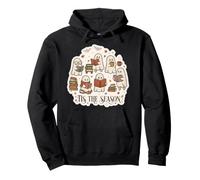 Tis The Season Cute Ghost Book Readers Fall Autumn Bookish Pullover Hoodie