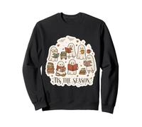 Tis The Season Cute Ghost Book Readers Fall Autumn Bookish Sweatshirt
