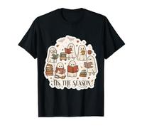Tis The Season Cute Ghost Book Readers Fall Autumn Bookish Value Graphic T-Shirt