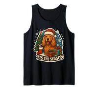 Tis The Season English Cocker Spaniel Dog Merry Christmas Tank Top