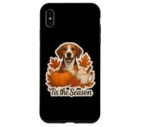 Tis The Season English Foxhound Dog Fall Autumn Pumpkin Cup Case for iPhone XS Max