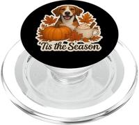Tis The Season English Foxhound Dog Fall Autumn Pumpkin Cup PopSockets PopGrip for MagSafe