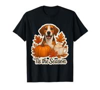 Tis The Season English Foxhound Dog Fall Autumn Pumpkin Cup T-Shirt
