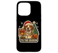Tis The Season English Foxhound Dog Merry Christmas Mom Dad Case for iPhone 15 Pro Max