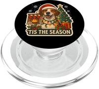 Tis The Season English Foxhound Dog Merry Christmas Mom Dad PopSockets PopGrip for MagSafe