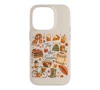 Tis The Season Fall Cozy Reading Weather Autumn Collage Case for iPhone 14 Pro