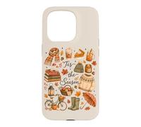 Tis The Season Fall Cozy Reading Weather Autumn Collage Case for iPhone 15 Pro