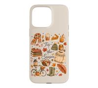 Tis The Season Fall Cozy Reading Weather Autumn Collage Case for iPhone 15 Pro Max