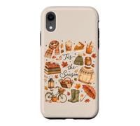 Tis The Season Fall Cozy Reading Weather Autumn Collage Case for iPhone XR