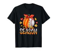 Tis The Season Fall Thanksgiving Autumn Vibes Design Leafy T-Shirt