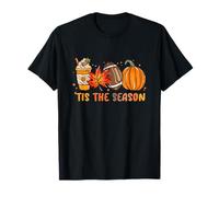 Tis The Season Fall Thanksgiving Autumn Vibes Design Pumpkin T-Shirt