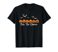 Tis The Season Fall Thanksgiving Autumn Vibes Design Pumpkin T-Shirt