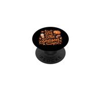 Tis The Season Football Pumpkin Spice Autumn Fall Lover PopSockets Adhesive PopGrip
