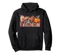 Tis The Season Football Pumpkin Spice Halloween Fall Season Pullover Hoodie