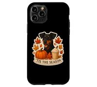 Tis The Season German Pinscher Dog Fall Autumn Pumpkin Spice Case for iPhone 11 Pro