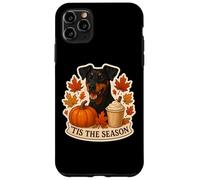 Tis The Season German Pinscher Dog Fall Autumn Pumpkin Spice Case for iPhone 11 Pro Max