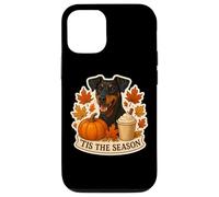 Tis The Season German Pinscher Dog Fall Autumn Pumpkin Spice Case for iPhone 12/12 Pro