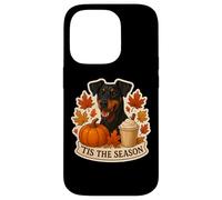 Tis The Season German Pinscher Dog Fall Autumn Pumpkin Spice Case for iPhone 14 Pro