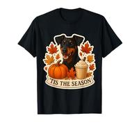Tis The Season German Pinscher Dog Fall Autumn Pumpkin Spice T-Shirt