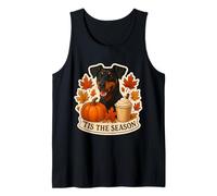 Tis The Season German Pinscher Dog Fall Autumn Pumpkin Spice Tank Top