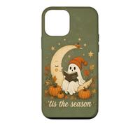 Tis The Season Ghost Reading Spooky Stories Moon Fall Art Case for iPhone 12 mini