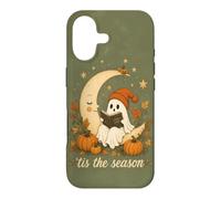 Tis The Season Ghost Reading Spooky Stories Moon Fall Art Case for iPhone 17