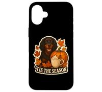 Tis The Season Gordon Setter Dog Fall Autumn Pumpkin Spice Case for iPhone 16 Plus