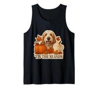 Tis The Season Grand Basset Griffon Vendeen Dog Fall Autumn Tank Top