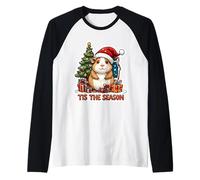 Tis The Season Guinea Pig Christmas Tree Pet Festive Xmas Raglan Baseball Tee