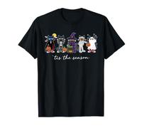 Tis The Season Halloween Cat Teacher Student Spooky Costume T-Shirt
