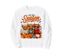 Tis The Season Halloween Highland Cow Pumpkin Costume Sweatshirt