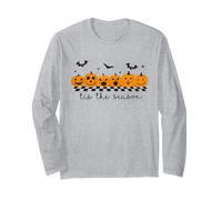 Tis The Season Halloween Pumpkin Spooky Vibes Fall Autumn Long Sleeve T-Shirt