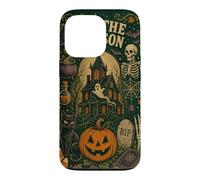 Tis The Season Haunted House Skeleton Vintage Halloween Case for iPhone 13 Pro