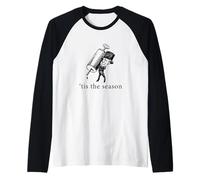 Tis The Season Holiday Vaccination Raglan Baseball Tee