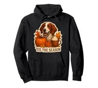 Tis The Season Irish Red and White Setter Dog Fall Autumn Pullover Hoodie