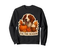 Tis The Season Irish Red and White Setter Dog Fall Autumn Sweatshirt